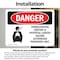 Signmission Formaldehyde Irritant Hazard Danger Sign, Vinyl Decal, 10in W x 7in L, 2PK OS-2PACK-DS-D-710-L-1266 - alternate 3